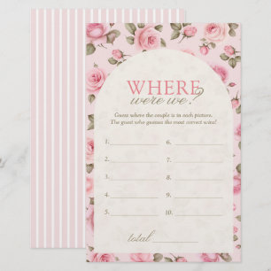 Vintag rosa Rose wo wir Brautparty spielen