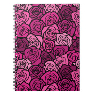 Vintag-rosa-Rosen-Notebook Notizblock