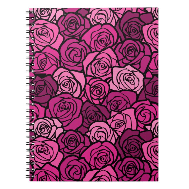 Vintag-rosa-Rosen-Notebook Notizblock (Vorderseite)
