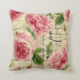 Vintag rosa Rosen Zuhause Bürokissen Kissen