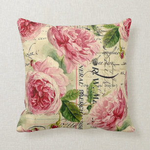 Vintag rosa Rosen Zuhause Bürokissen Kissen