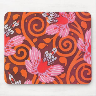 Vintag rosa, rot, grau, Deko Butterfly Mousepad