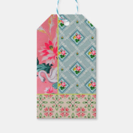 Vintag-rosa Tapetenanhänger Geschenkanhänger