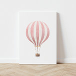 Vintag rosa Wasserfarbe Heißluftballon Künstlicher Leinwanddruck<br><div class="desc">This vintage watercolor hot air balloon print is a beautiful way to decorate your nursery,  kids room,  or any travel-themed space.</div>