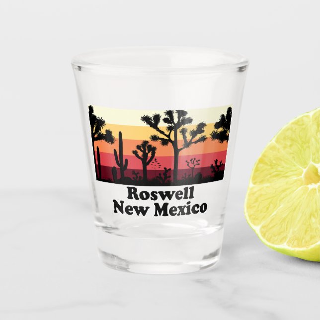 Vintag Roswell New Mexico Schnapsglas (Vorderseite)