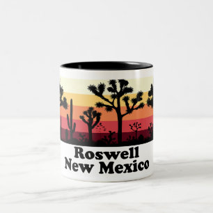 Vintag Roswell New Mexico Zweifarbige Tasse