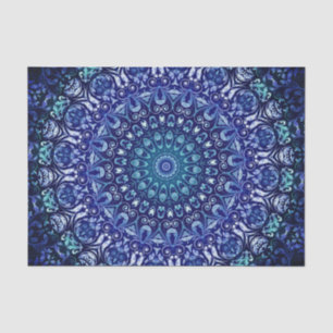 Vintag Royal Blue Floral Seidenpapier