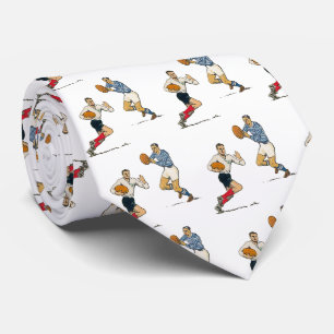 Vintag Rugby Design Neck Tie Krawatte