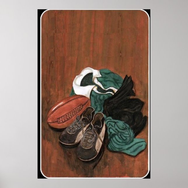 Vintag Rugby Poster (Vorne)