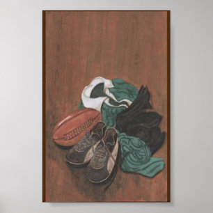 Vintag Rugby Poster