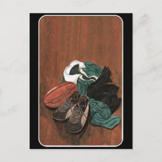 Vintag Rugby Postkarte