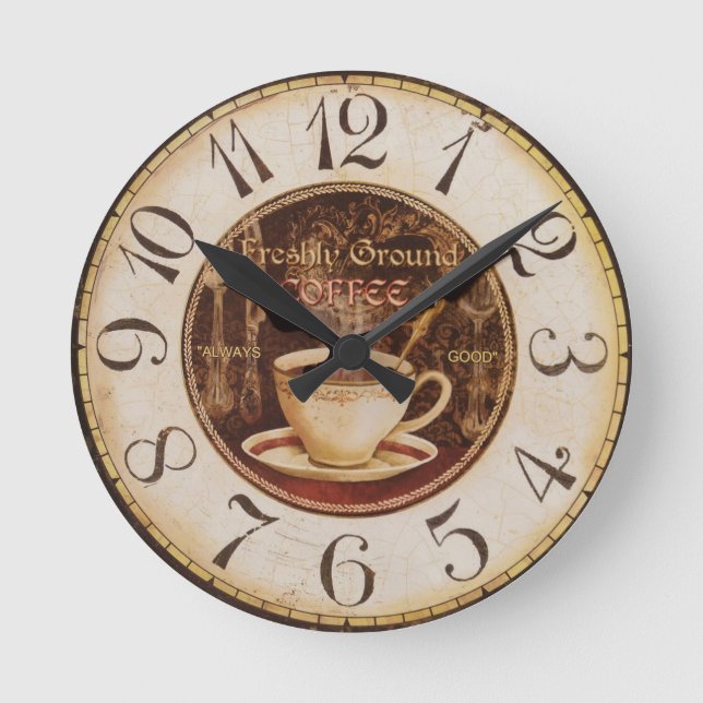 Vintag Runde Wanduhr (Vorderseite)