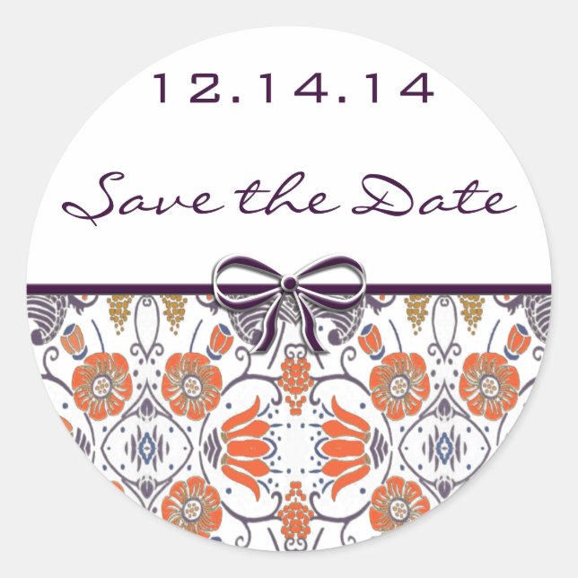 Vintag Runder Aufkleber (Vorderseite)