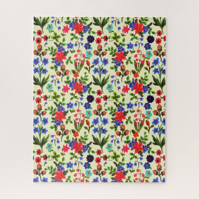 Vintag Rustikale Sommer Wildblume Garten Puzzle (Vertikal)
