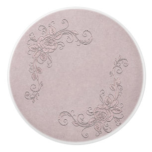 Vintag Rustikaler Glamour Elegante Rose Shabby Chi Keramikknauf