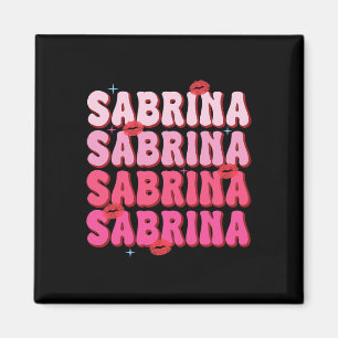 Vintag Sabrina Personalisiert Name I Liebe Sabrina Magnet