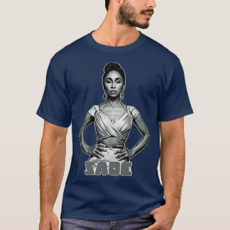 Vintag Sade 80er Fan Art T-Shirt