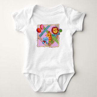 Vintag Safari Animals Baby Bodysuit Strampler