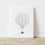 Vintag Sage Green Wassercolor Heißluftballon Leinwanddruck<br><div class="desc">This vintage watercolor hot air balloon print is a beautiful way to decorate your nursery,  kids room,  or any travel-themed space.</div>