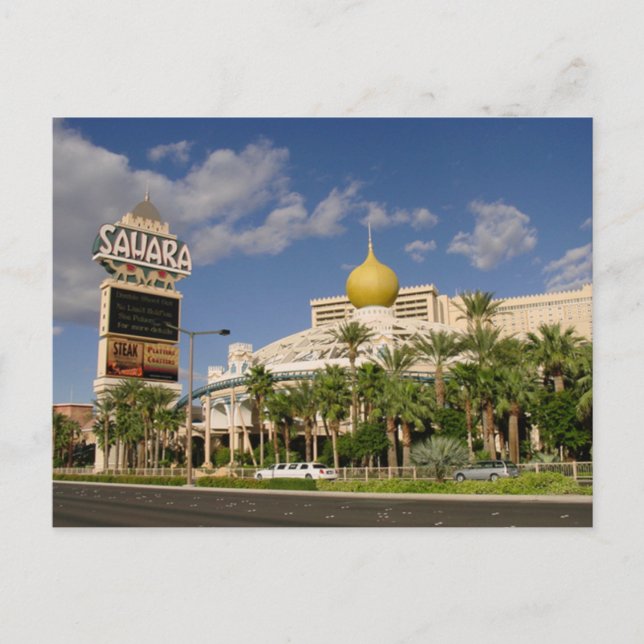 Vintag Sahara Hotel Las Vegas Postkarte (Vorderseite)