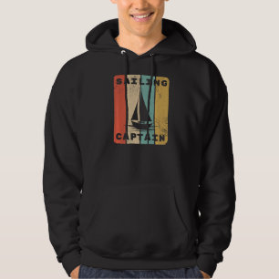 Vintag Sailboat Kapitän Segelgepäck Hoodie