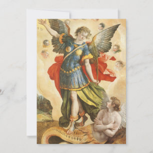 Vintag Saint Michael Defeats Lucifer Einladung