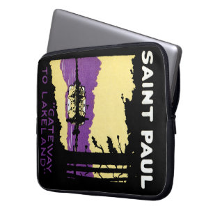 Vintag Saint Paul, Minnesota Laptopschutzhülle