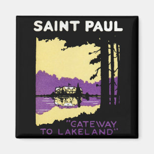 Vintag Saint Paul, Minnesota Magnet