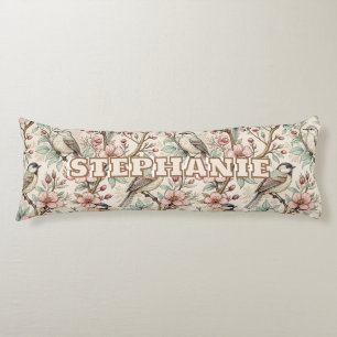 Vintag Sakura Cherry Blossom & Bird Ästhetik 2 Seitenschläferkissen