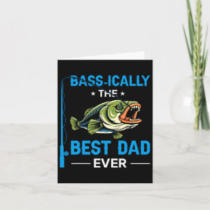Vintag Sally Best Vater je Fisherman Father's D Karte