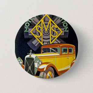 Vintag Salmson Automobile Ad Button