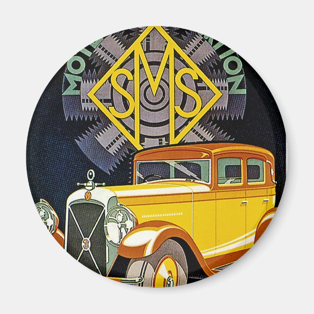Vintag Salmson Automobile Ad Magnet (Vorne)