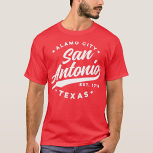 Vintag San Antonio Alamo City Texas Aquamarin USA T-Shirt