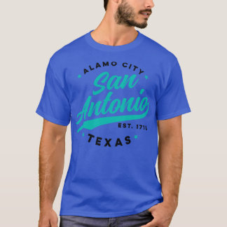 Vintag San Antonio Alamo City Texas Aquamarin USA T-Shirt