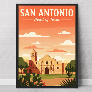 Vintag San Antonio Poster