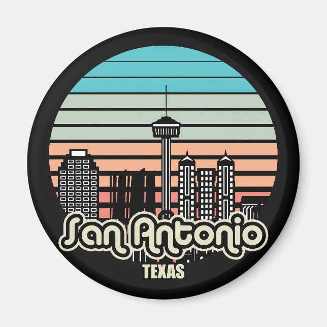 Vintag San Antonio Texas Magnet (Vorne)