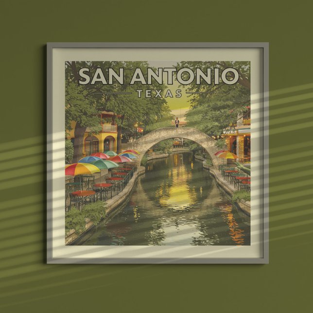 Vintag San Antonio Texas Poster (Von Creator hochgeladen)
