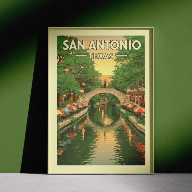Vintag San Antonio Texas Poster (Von Creator hochgeladen)