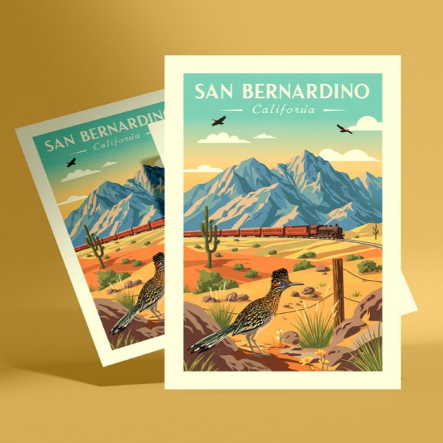 Vintag San Bernardino Postkarte (Von Creator hochgeladen)