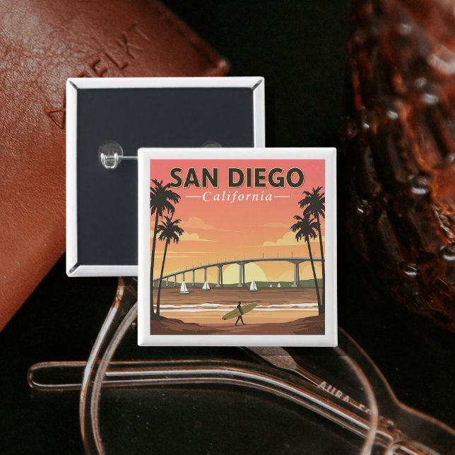 Vintag San Diego Kalifornien Button (Von Creator hochgeladen)