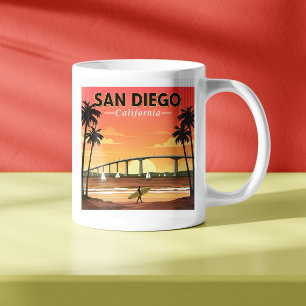 Vintag San Diego Kalifornien Kaffeetasse