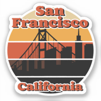 Vintag San Francisco Kalifornien Aufkleber