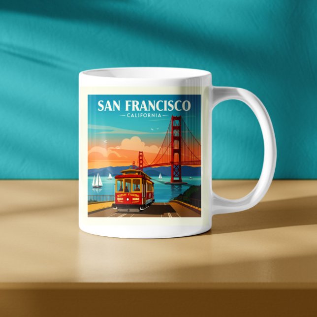 Vintag San Francisco Kalifornien Kaffeetasse (Von Creator hochgeladen)