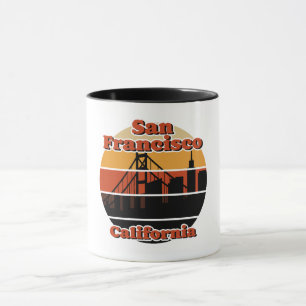 Vintag San Francisco Kalifornien Tasse