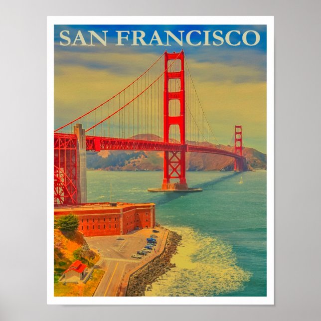 Vintag San Francisco Poster (Vorne)