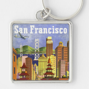 Vintag San Francisco Schlüsselanhänger