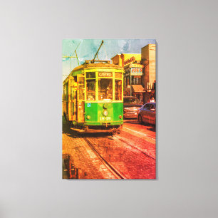 Vintag San Francisco Streetcar Leinwanddruck