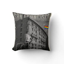 Vintag San Francisco Throw Pillow