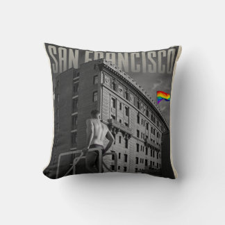 Vintag San Francisco Throw Pillow Kissen