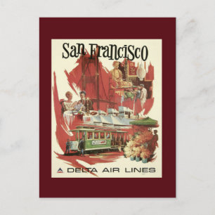 Vintag San Francisco Travel Postcard Postkarte
